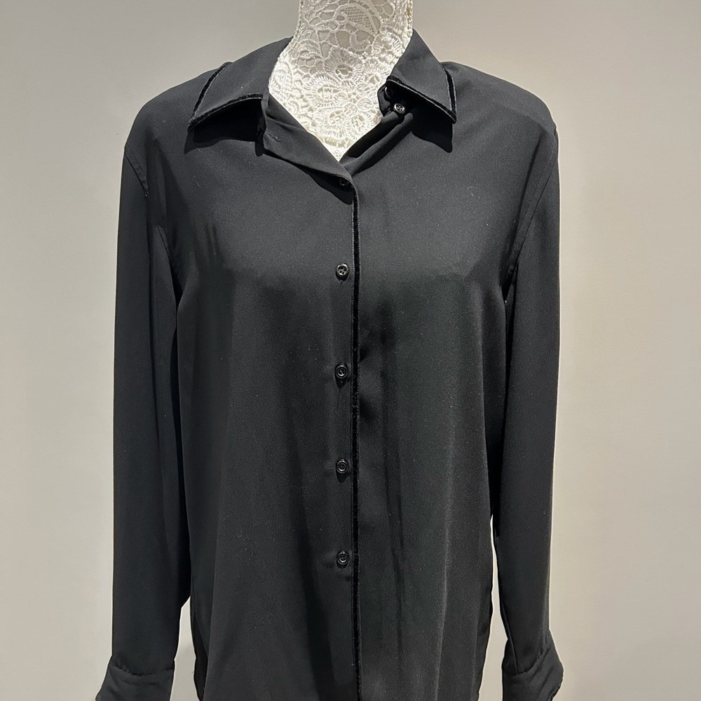Classic Black Button-Down Shirt